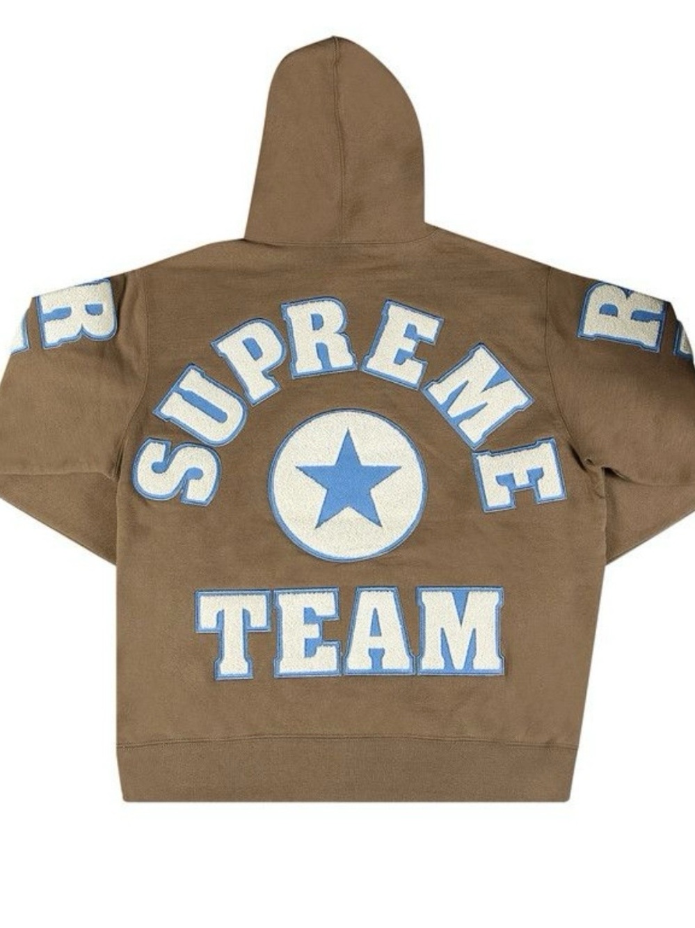 2022 Supreme Team Chenille Hooded
Sweatshirt 'Olive Brown'